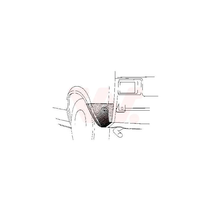 Panneau latéral arrière gauche VAN WEZEL 5810133