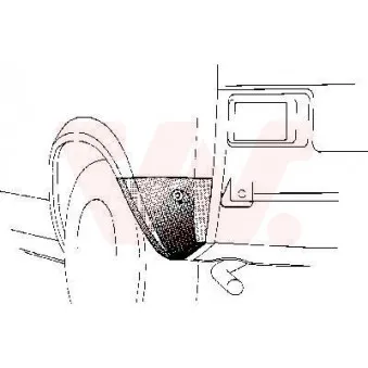 Panneau latéral arrière droit VAN WEZEL 5810134