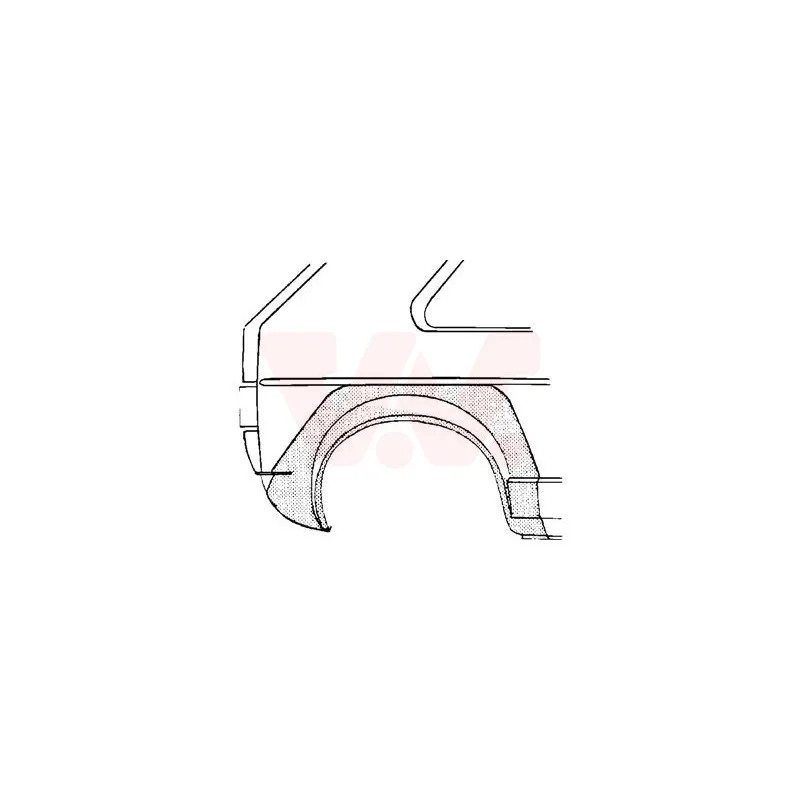 Panneau latéral arrière droit VAN WEZEL 5810148