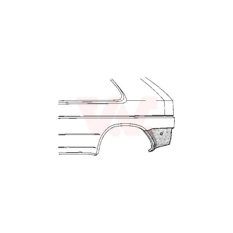 Panneau latéral arrière gauche VAN WEZEL 5812133