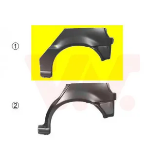 Panneau latéral arrière droit VAN WEZEL 5824146