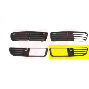 Grille de ventilation, pare-chocs avant gauche VAN WEZEL 5824593