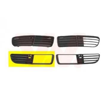 Grille de ventilation, pare-chocs avant droit VAN WEZEL 5824594