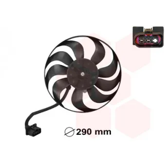 Ventilateur, refroidissement du moteur VAN WEZEL 5827744