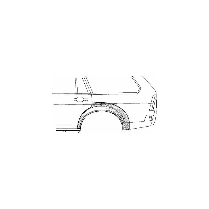 Panneau latéral arrière gauche VAN WEZEL 5830147