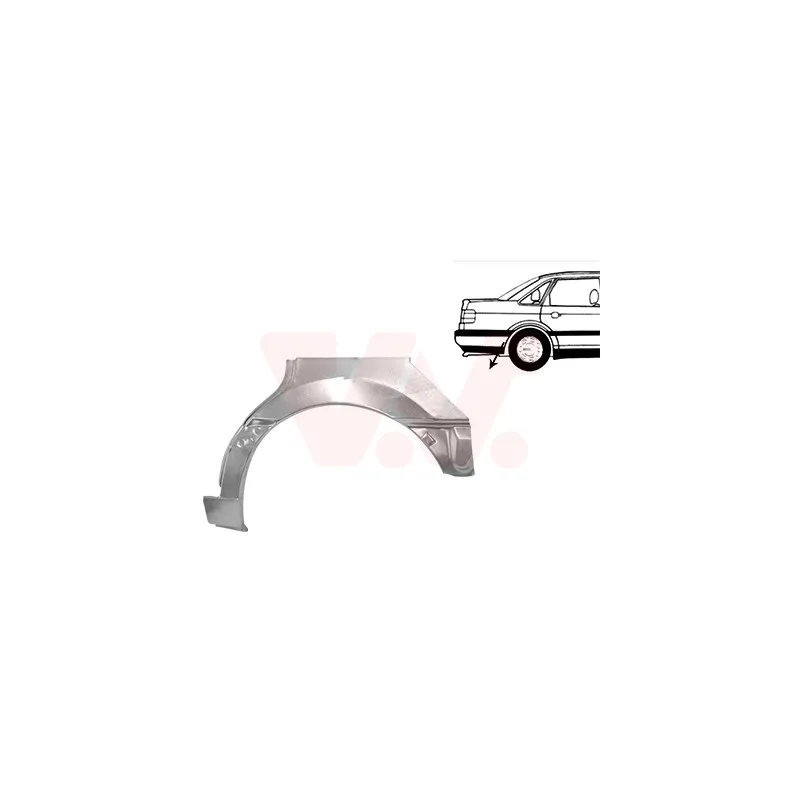 Panneau latéral arrière gauche VAN WEZEL 5834147