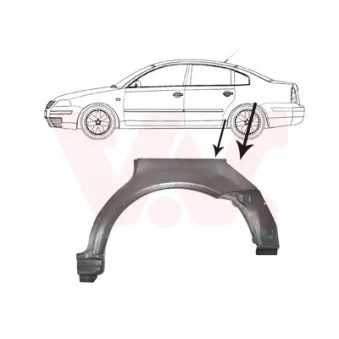 Panneau latéral arrière gauche VAN WEZEL 5836147