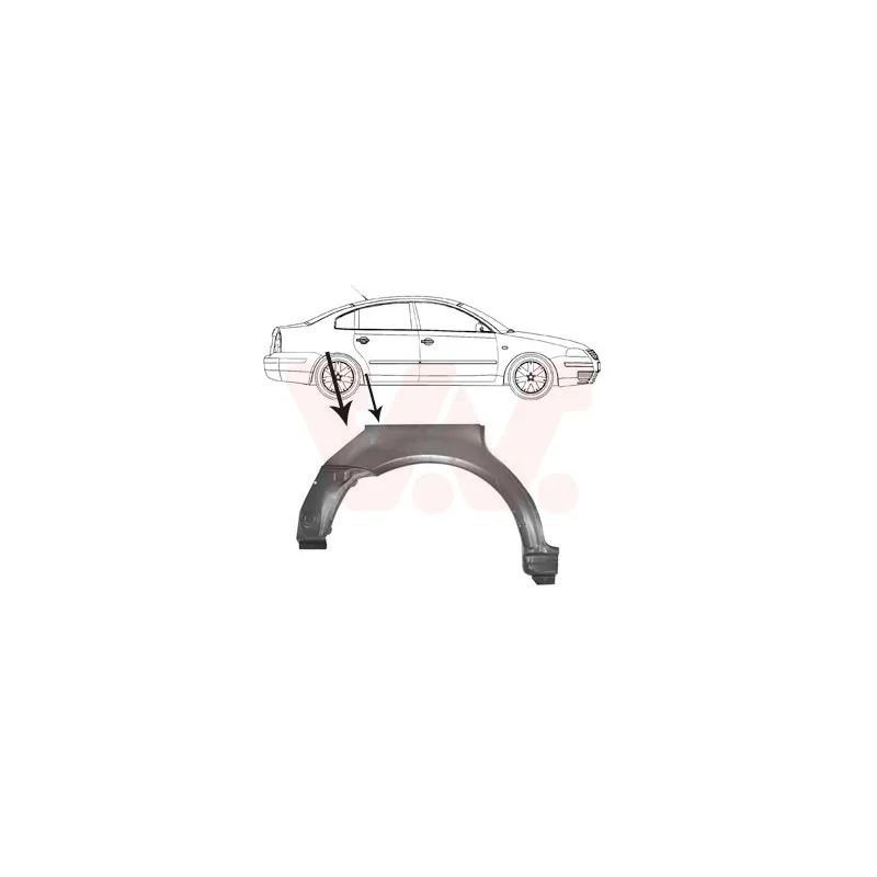 Panneau latéral arrière droit VAN WEZEL 5836148