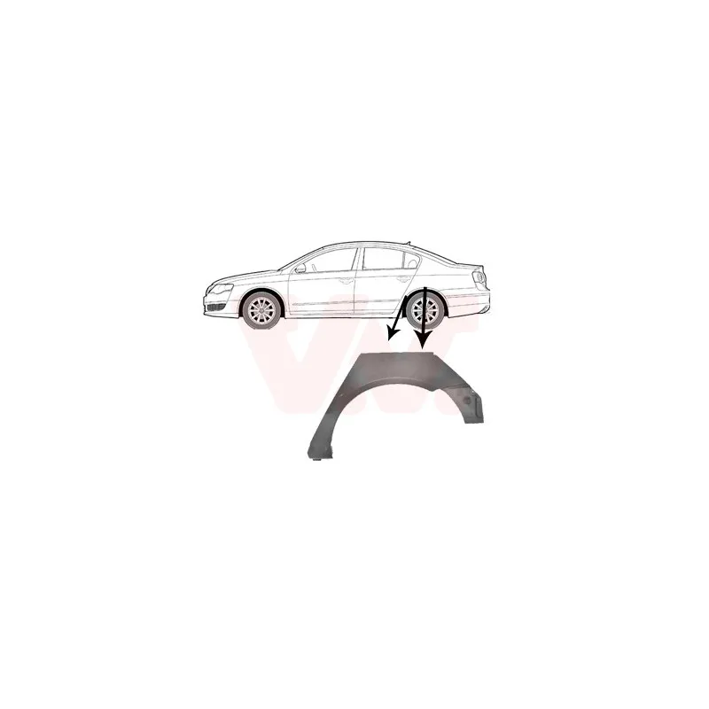 Panneau latéral arrière gauche VAN WEZEL 5839147