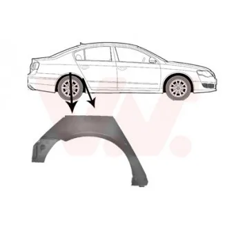 Panneau latéral arrière droit VAN WEZEL 5839148