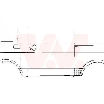 Panneau latéral arrière droit VAN WEZEL 5858142