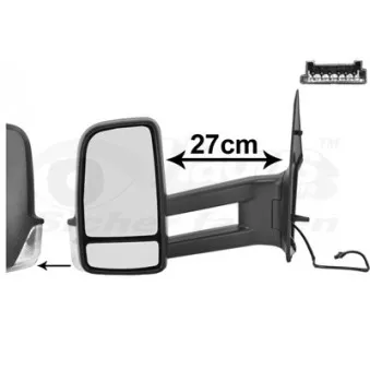 Rétroviseur extérieur VAN WEZEL 5862825
