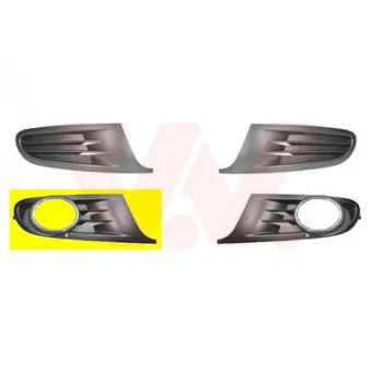 Grille de ventilation, pare-chocs avant droit VAN WEZEL