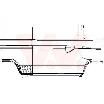 Panneau latéral arrière droit VAN WEZEL 5870142