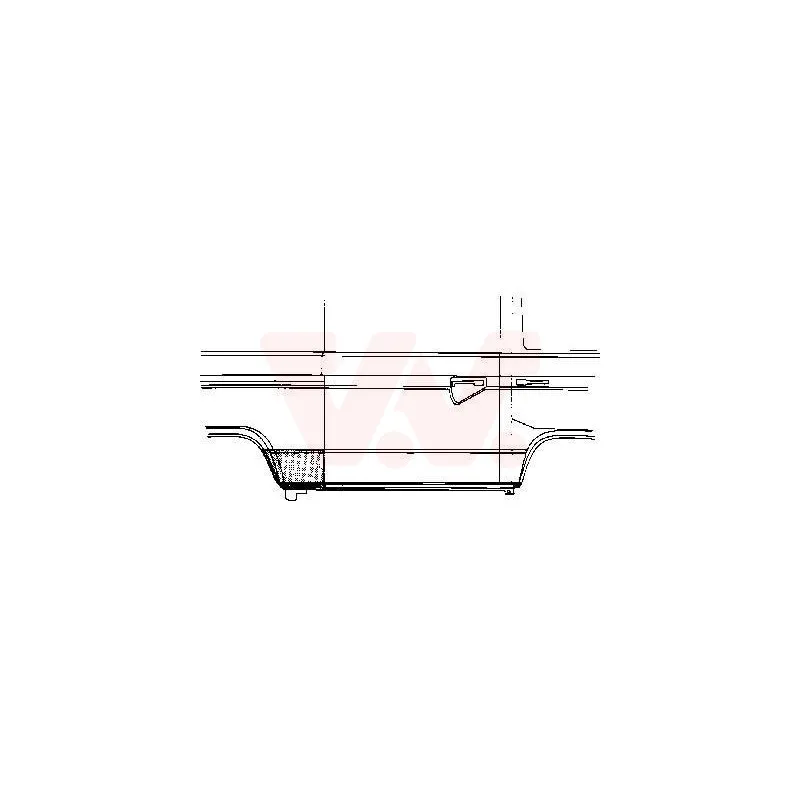 Panneau latéral arrière droit VAN WEZEL 5870142