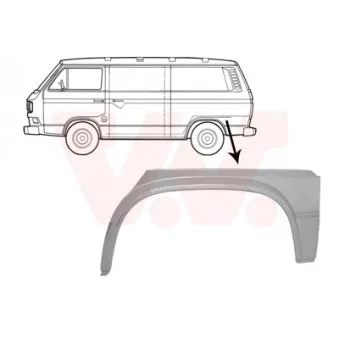 Panneau latéral arrière gauche VAN WEZEL 5870143