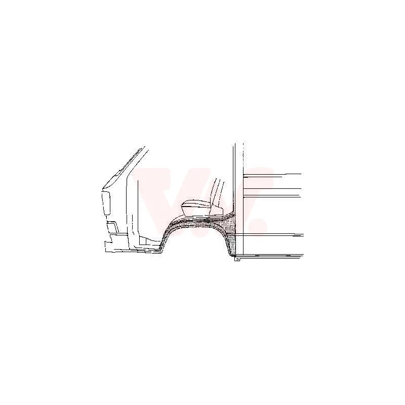 Aile avant droit VAN WEZEL 5870156