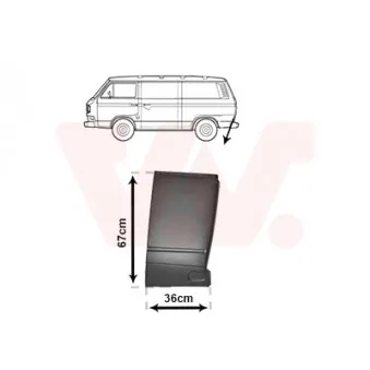 Panneau latéral arrière gauche VAN WEZEL 5871133