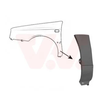 Aile avant gauche VAN WEZEL 5880155