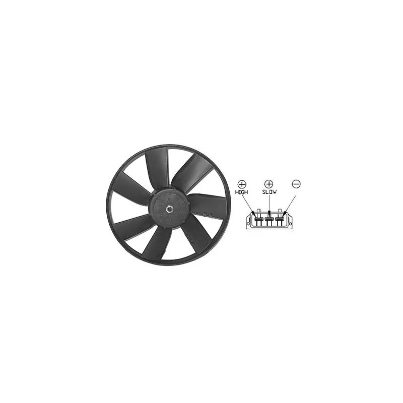 Ventilateur, refroidissement du moteur VAN WEZEL 5880744