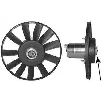 Ventilateur, refroidissement du moteur avant gauche VAN WEZEL