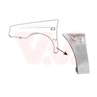 Aile avant gauche VAN WEZEL 5883155