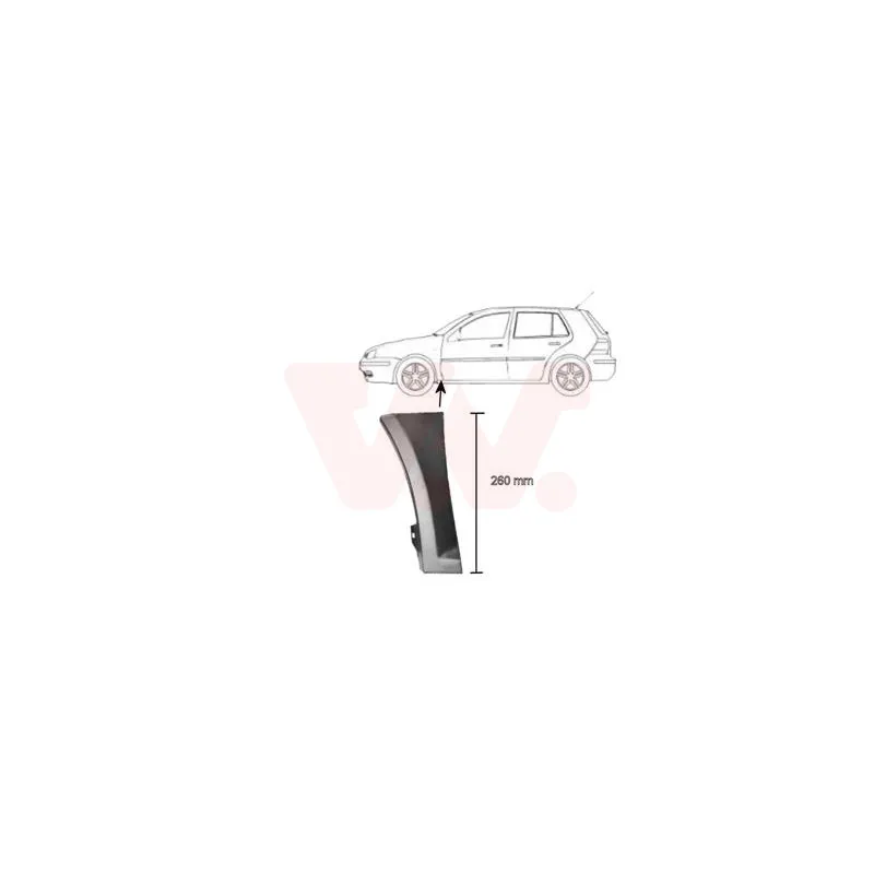 Aile avant gauche VAN WEZEL 5888155