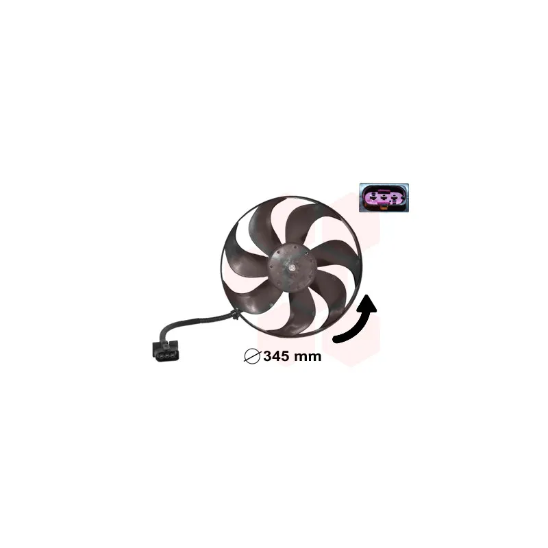 Ventilateur, refroidissement du moteur VAN WEZEL 5888744