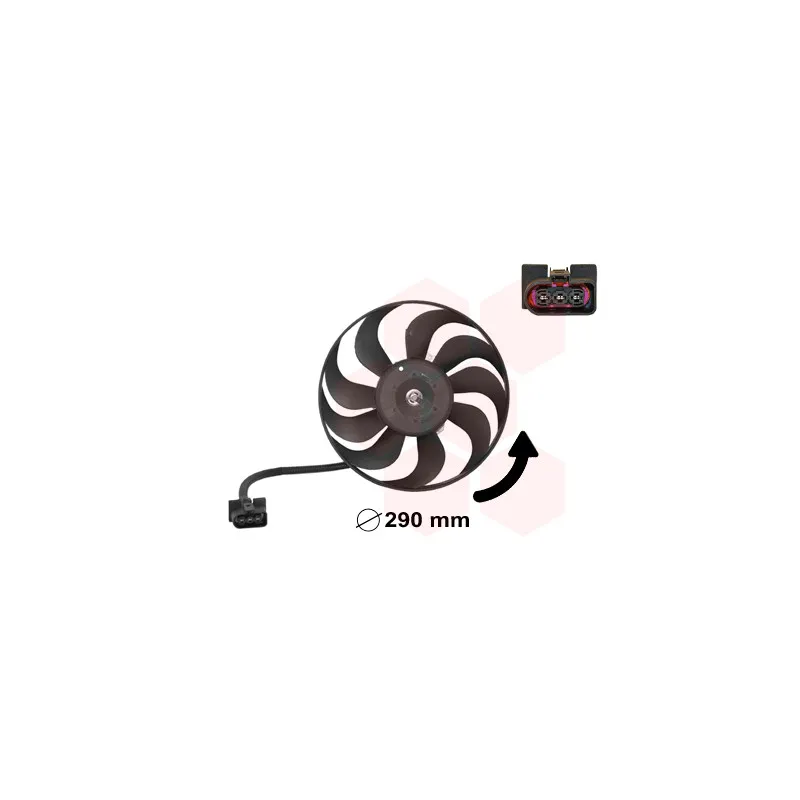 Ventilateur, refroidissement du moteur VAN WEZEL 5888745