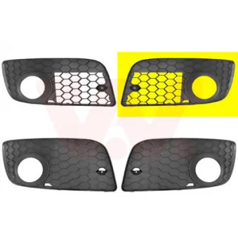 Grille de ventilation, pare-chocs avant gauche VAN WEZEL