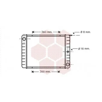 Radiateur, refroidissement du moteur VAN WEZEL 59002002