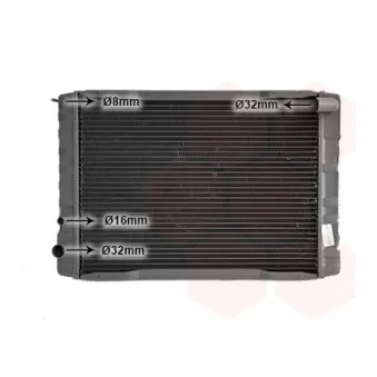 Radiateur, refroidissement du moteur VAN WEZEL 59002009