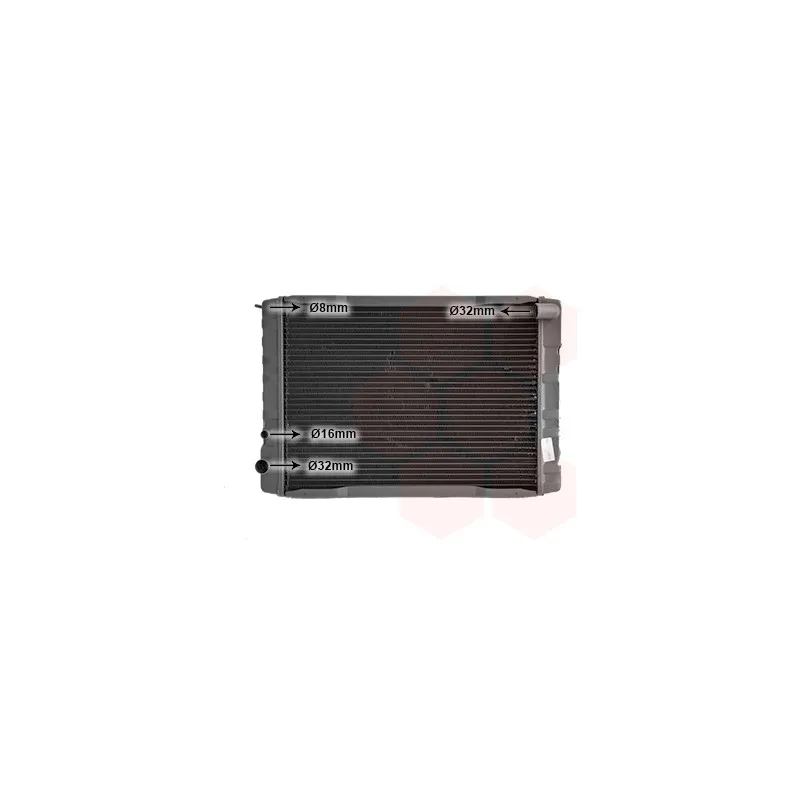 Radiateur, refroidissement du moteur VAN WEZEL 59002009