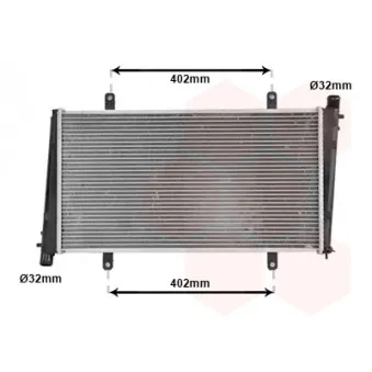 Radiateur, refroidissement du moteur VAN WEZEL 59002015