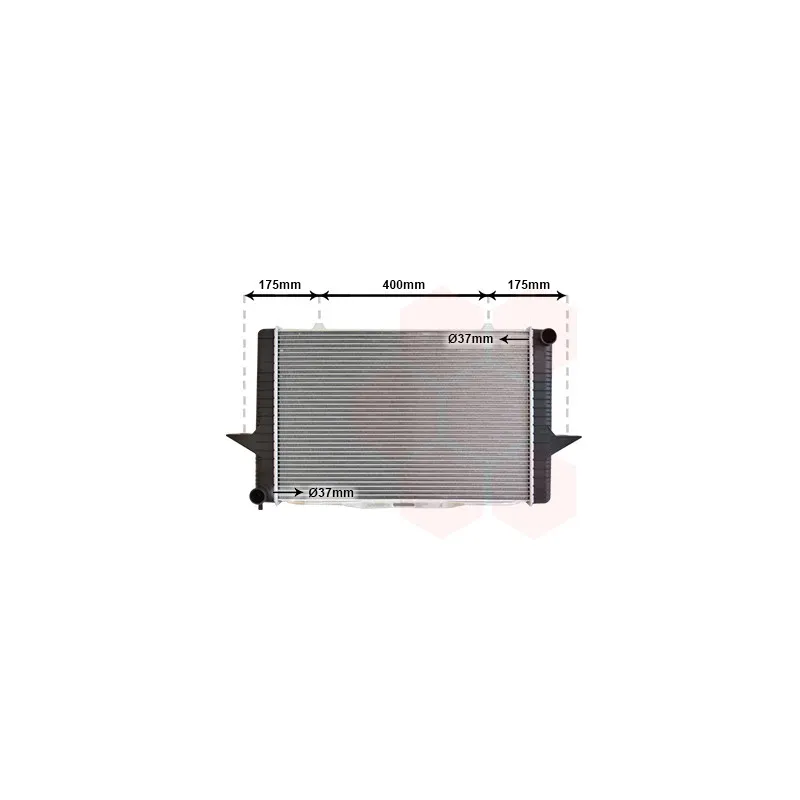 Radiateur, refroidissement du moteur VAN WEZEL 59002063