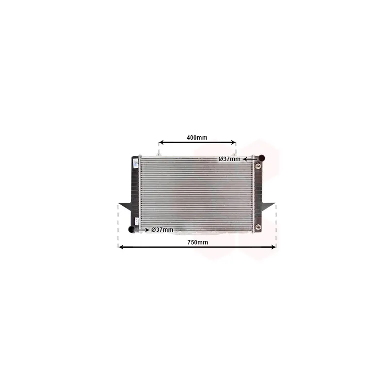 Radiateur, refroidissement du moteur VAN WEZEL 59002092