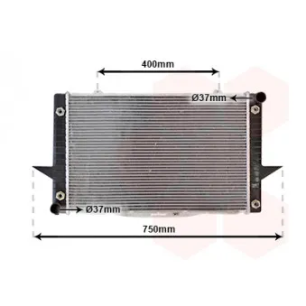 Radiateur, refroidissement du moteur VAN WEZEL 59002093