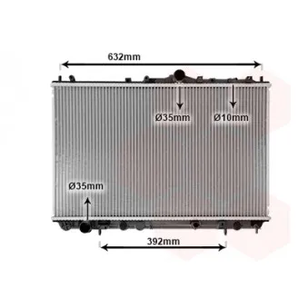 Radiateur, refroidissement du moteur VAN WEZEL 59002124