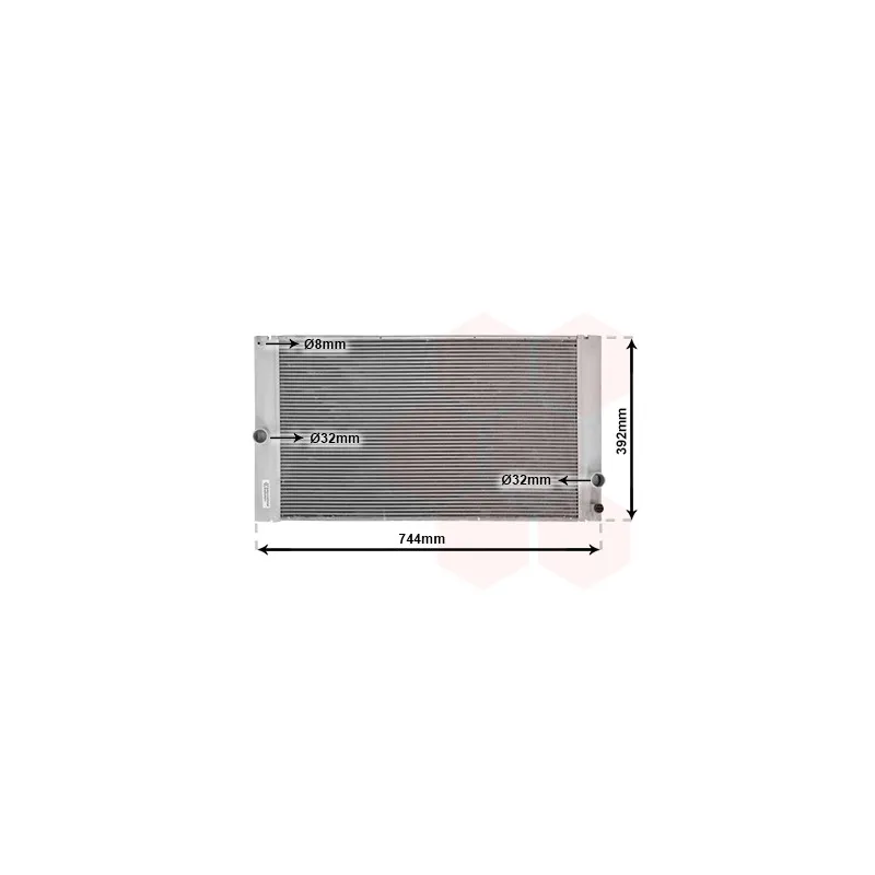 Radiateur, refroidissement du moteur VAN WEZEL 59002141