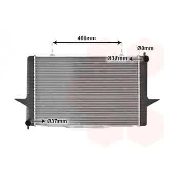 Radiateur, refroidissement du moteur VAN WEZEL 59002148