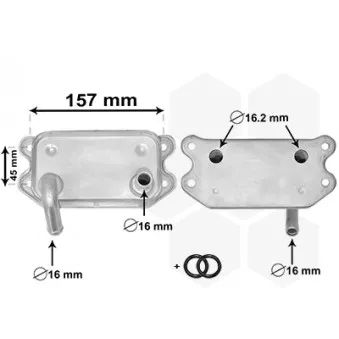 Radiateur d'huile VAN WEZEL 59003154