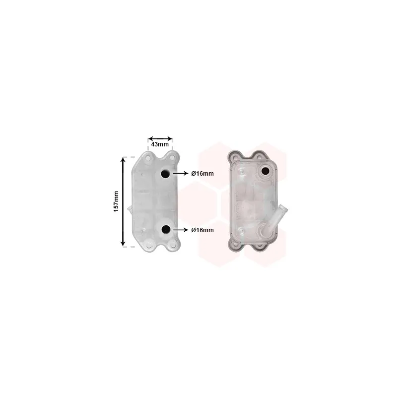 Radiateur d'huile VAN WEZEL 59003168