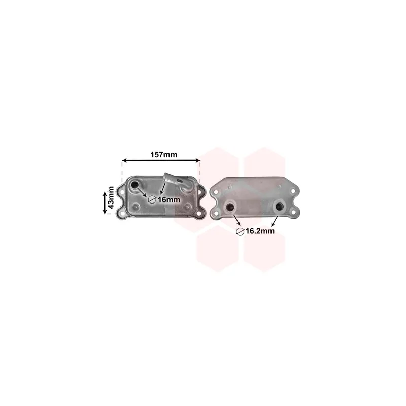 Radiateur d'huile VAN WEZEL 59003169