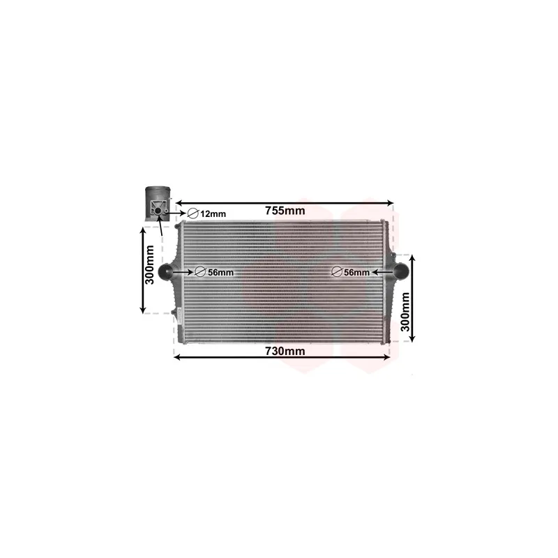 Intercooler, échangeur VAN WEZEL 59004137