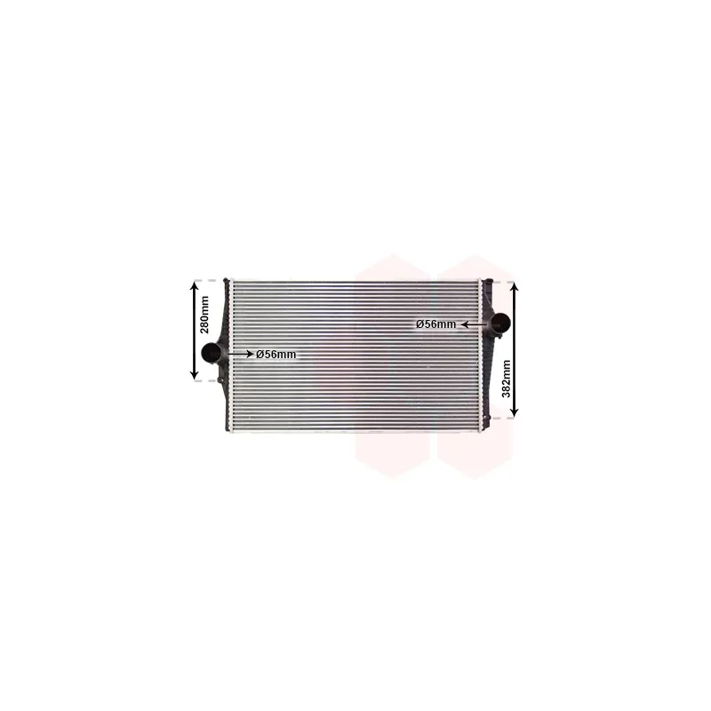 Intercooler, échangeur VAN WEZEL 59004151