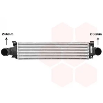 Intercooler, échangeur VAN WEZEL 59004296