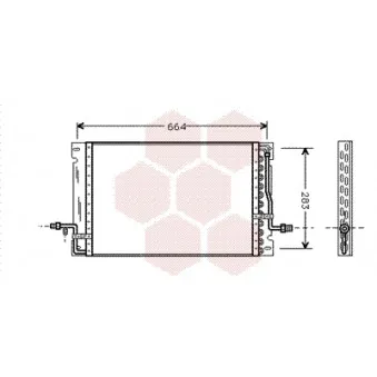 Condenseur, climatisation VAN WEZEL 59005076