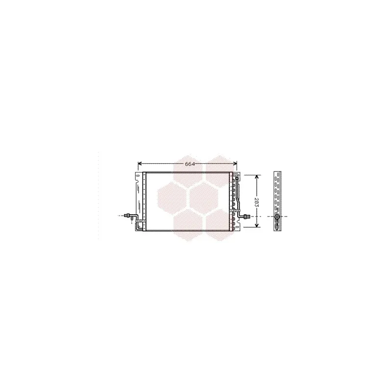 Condenseur, climatisation VAN WEZEL 59005076
