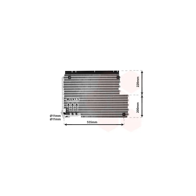 Condenseur, climatisation VAN WEZEL 59005078