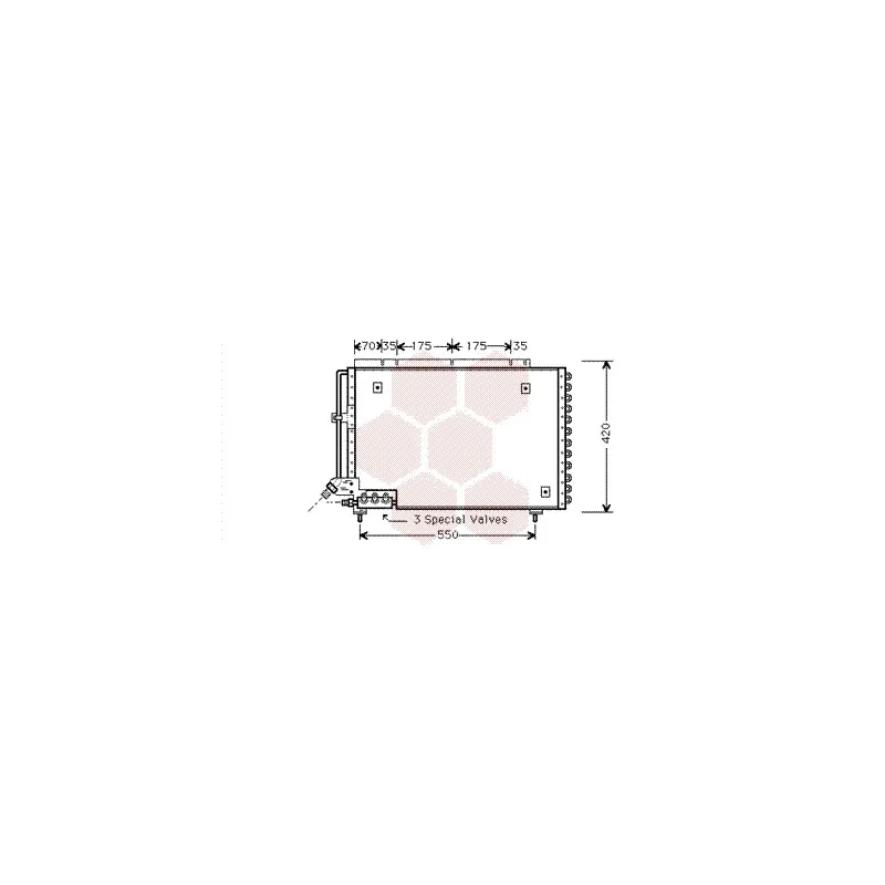 Condenseur, climatisation VAN WEZEL 59005082